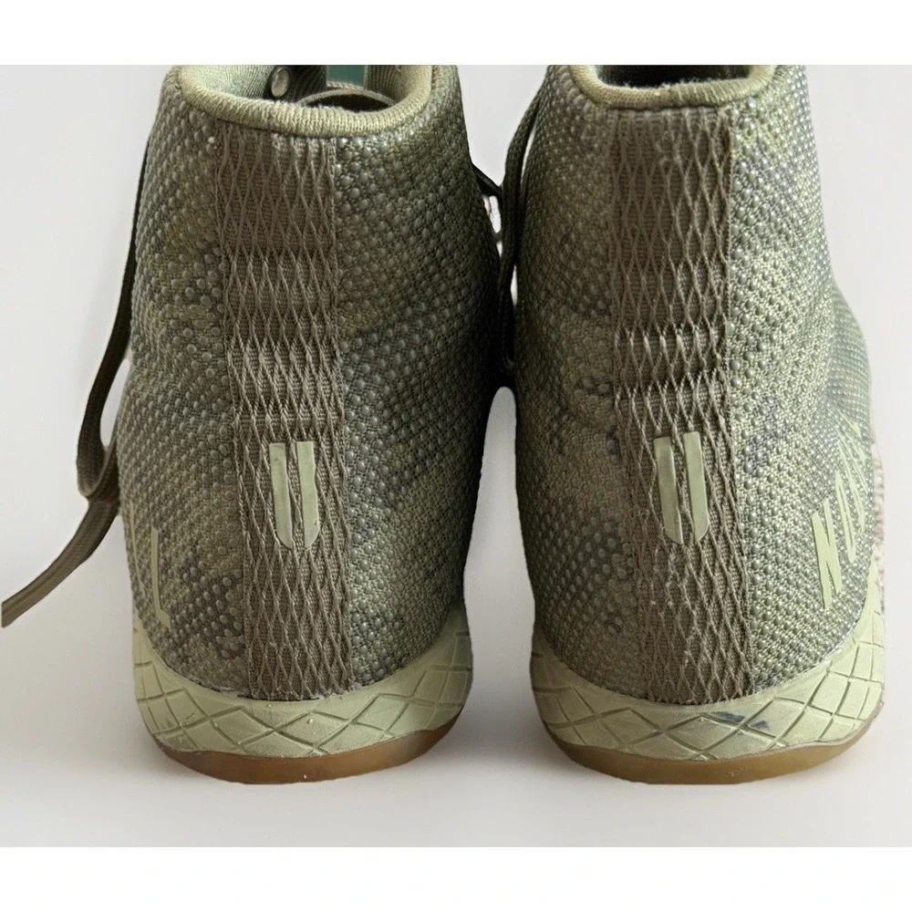 NOBULL High Top CrossFit Trainer Shoes Olive Green Gum Sole Women's 7.5